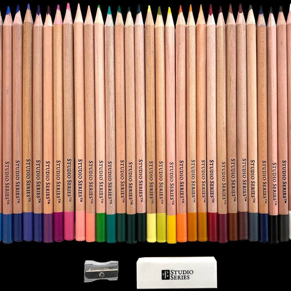 Studio Series Colored Pencil Set With Sharpener Set of 30